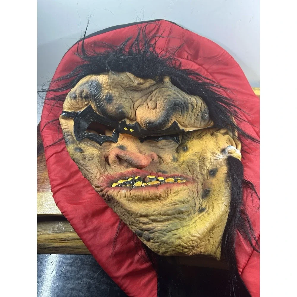 NOS Vintage Topstone Nu-Skin Halloween Mask w/Collar Danbury CT‎ Vampire